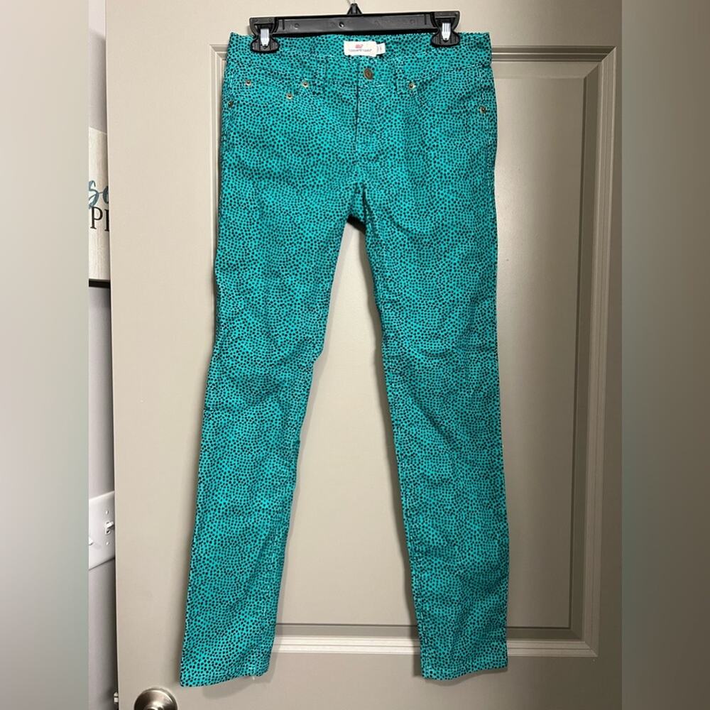 Vineyard Vines Green Polka Dot Corduroy Pants Like New | Size 0
